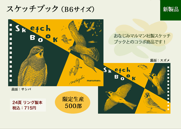 スケッチブックB6サイズ